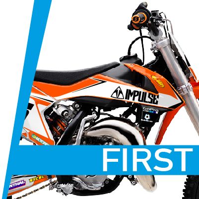 Factory EFX Gray Orange Shift Racing Graphics Kit For KTM 65 SX (09-15) Decals
