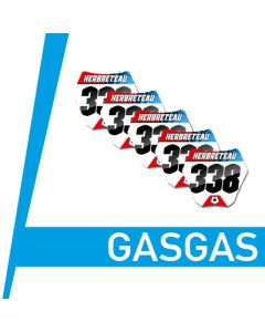 Stickers mini-plaques GASGAS