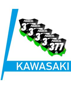 Stickers mini-plate KAWASAKI