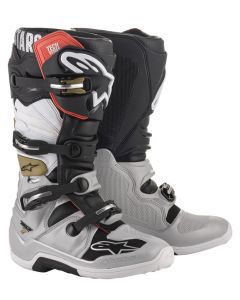 Boots ALPINESTARS TECH 7 Black White Silver Gold