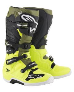 Boots ALPINESTARS TECH 7 Yellow Khaki Black